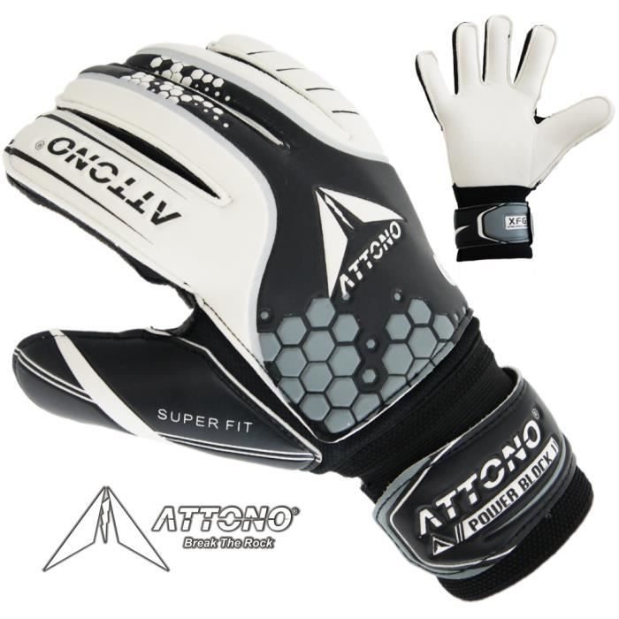 ATTONO Gants de gardien -POWER BLOCK II- avec protection des doigts