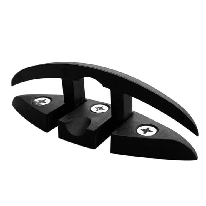 Nylon pliable Bateau pliable Taquet Taquet pour Quai Pont de bateau Noir Matériel 130mm