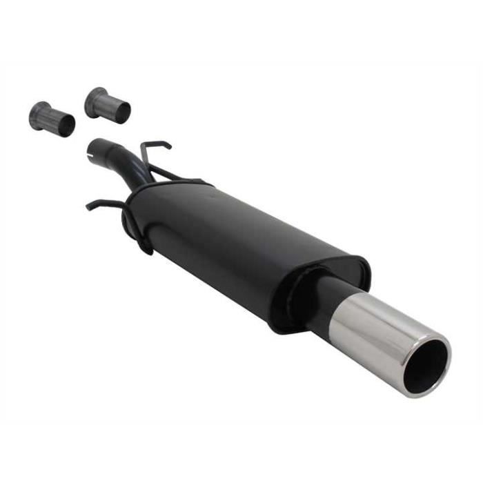 Silencieux d'échappement pour Citroen C4 / C4 coupe de 2004 a 2010 et Peugeot 307 berline de 2001 a 2005