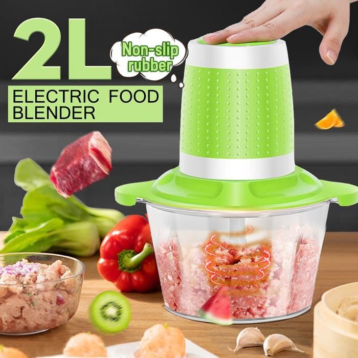 TEMPSA 2L Hachoir à Viande électrique Ménage Machine Multifonction 250W - 3 Lames Inox.