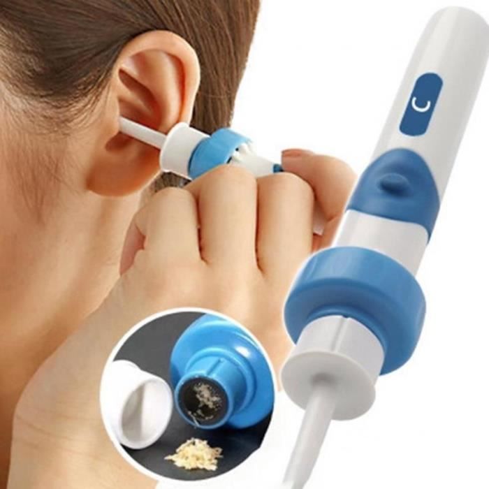 Kit Nettoyage Oreille Automatique avec 2 tête remplacement pour Bebe Adulte