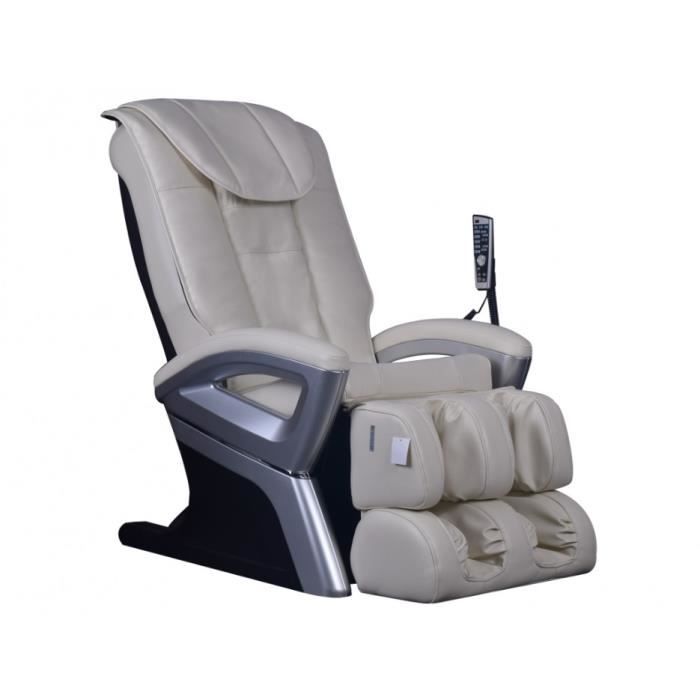 Fauteuil massant CRIOS en simili - Ivoire