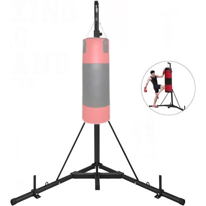 VEVOR Support Sac de Frappe 60 kg Station de Boxe 150 cm Noir