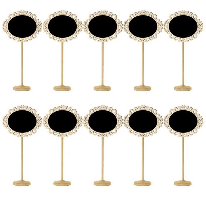 Lot De 6 Mini-tableaux Noirs Pour Porte - Réutilisables, Style Ardoise - Idéal Pour Messages, Rappels Et Décoration Murale - 8