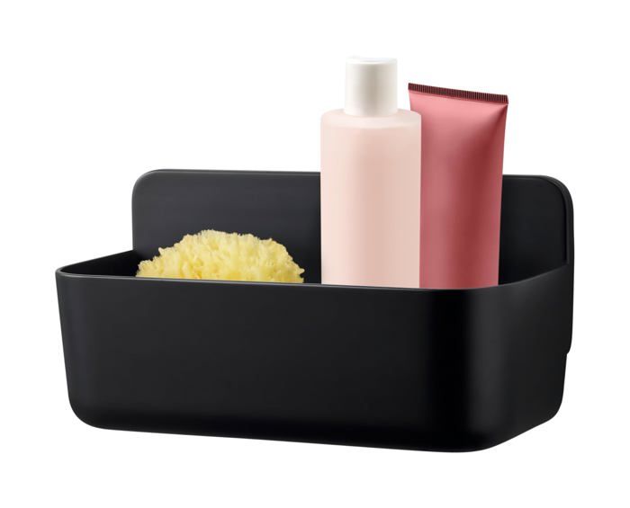Étagère de douche - Tesa - 40516 - Noir mat - Bois - 3 kg de capacité