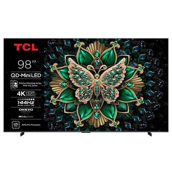 Télévision QLED - TCL - 98C69K - 4K UHD - 144Hz - Smart TV