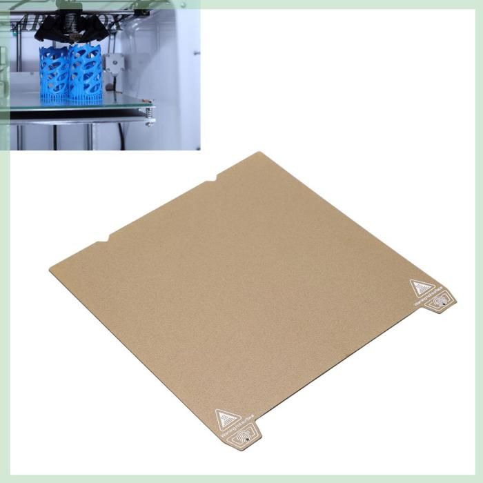 Plaque De Construction En Verre Pour Imprimante 3D Ender 5 Plus - 377x370x4 Mm - Revêtement Micro-poreux, Adhésion Forte - 12