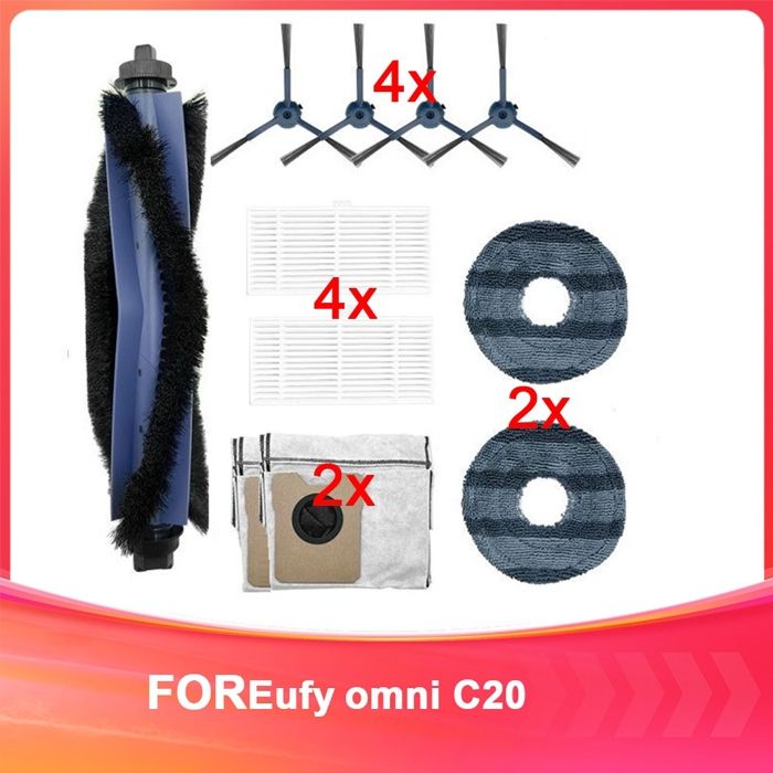 Kit Accessoires Pour Robot Aspirateur Eufy - Brosses Et Filtres Compatibles RoboVac 11S, 30, 30C, 15C