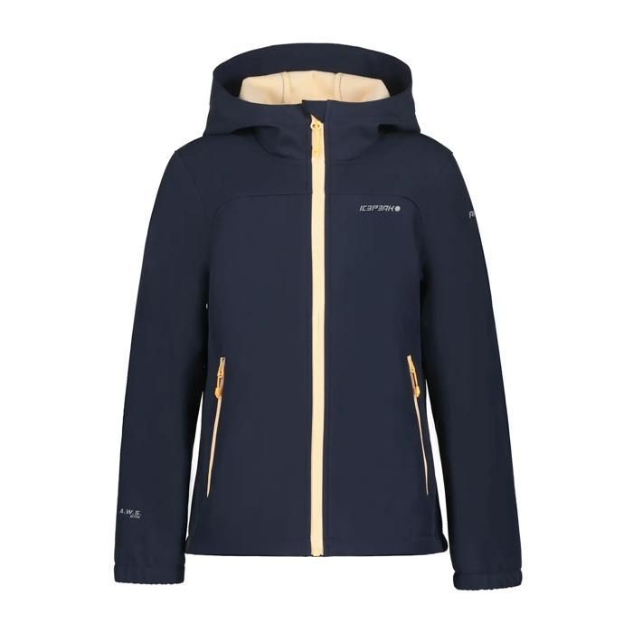 Veste de randonnée polaire Softshell fille Icepeak Kobryn - noir