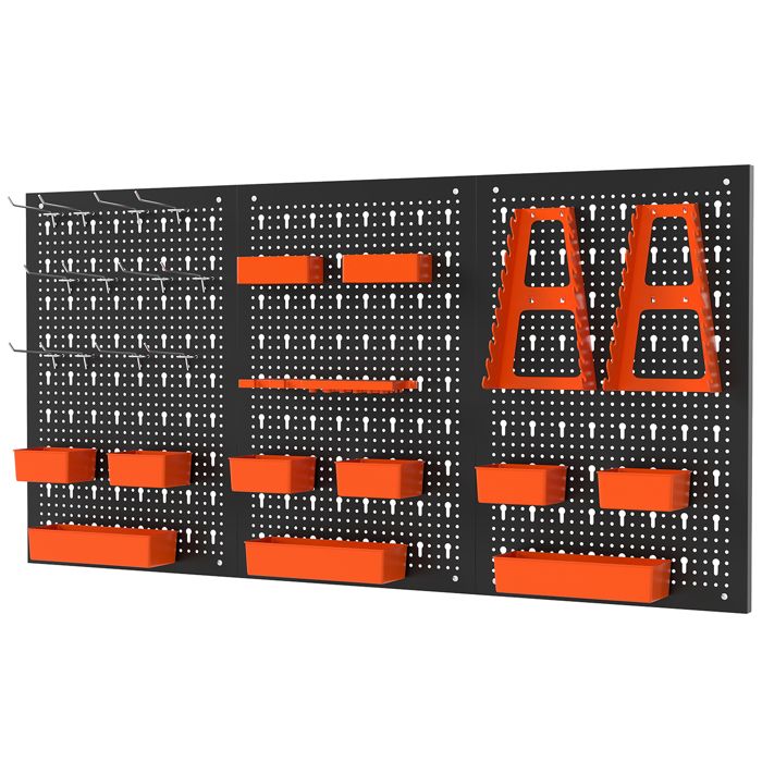 lot de 6 gobelets pour panneau percé avec crochets