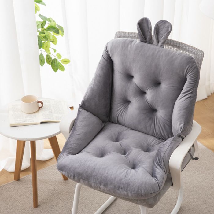 Coussin de Chaise avec Dossier 45cm siège Coquille Fauteuil Velours Douillet Elastique Coussin de Siège pour pour Bureau Jardin B