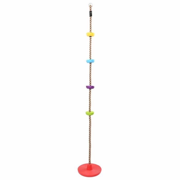 Corde descalade pour enfants - vidaXL - Multicolore - 30x30x200 cm - Plastique durable - Résistant aux intempéries