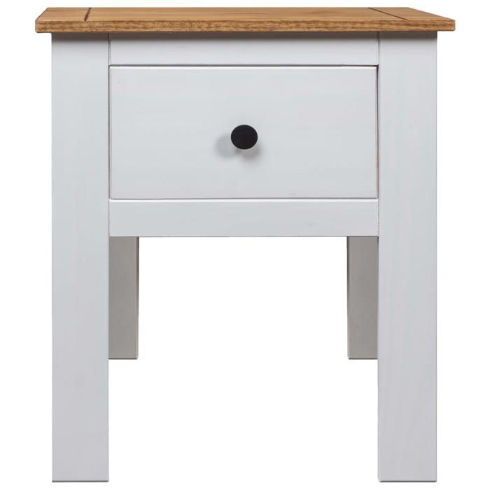 Table de lit - Blanc - Armoire de chevet - 1 PC - Blanc 46x40x57 cm Pin Gamme Panama T2966