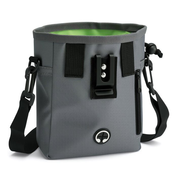 Sac Friandise Chien Gris - Pochette Nourriture Dressage pour Promenade Randonnée Cuneary