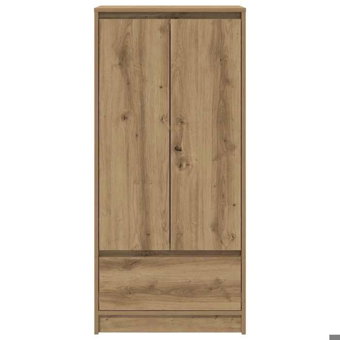 Moderne Armoire rangement Cabinet avec tiroir chêne artisanal 55 5x34x119 5 cm - LL147