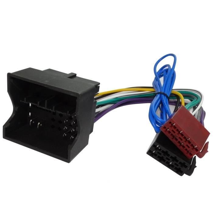 Kit montage autoradio 1 DIN pour Renault Megane III 2009 avec adaptateur iso gris