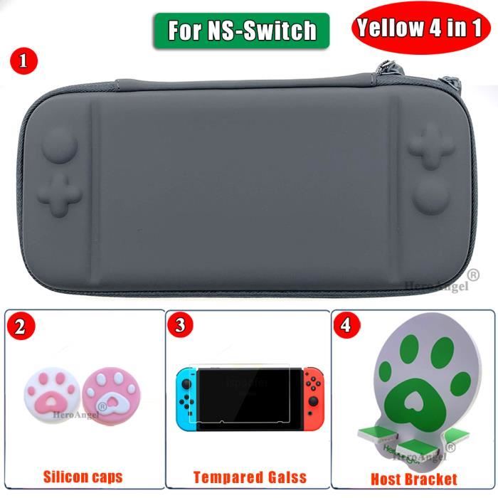 Étui Switch pour NS Switch, Switch Sac, innoAura 16 en 1 D'accessoires