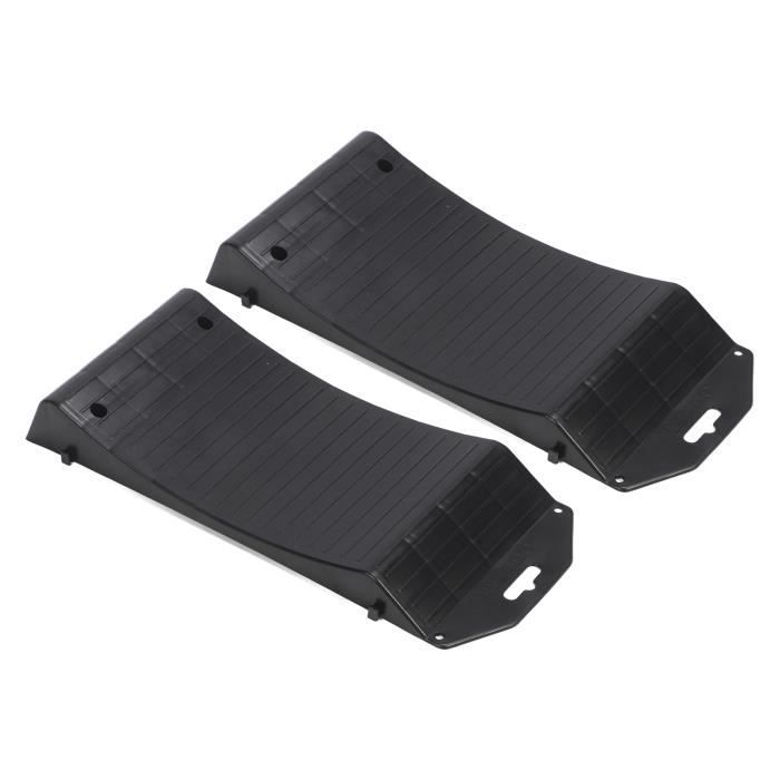 Lot De 2 Rampes D'Accès Plastique 2,5T - Antidérapantes 90x33x22,5cm