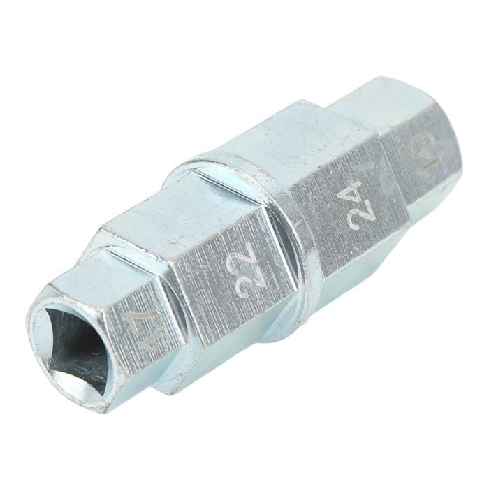 Outil pour axe hexagonal de roue avant de moto 12 14 17 19 22 24 mm - Adaptateur de douille pour axe de moyeu de roue avant hexagonal Allen