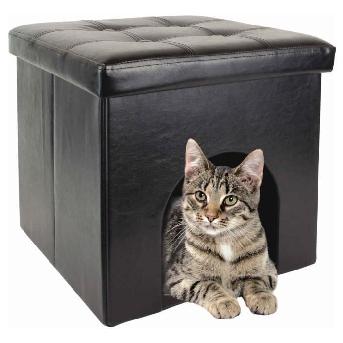 Niche Pouf Deco En Cuir Pour Chat Animalis Cdiscount Animalerie Niche Pouf Deco En Cuir Pour Chat Animalis Cdiscount Animalerie
