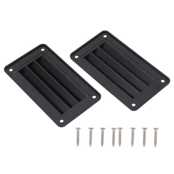 Grille D'aération Marine 3 Pouces En ABS Noir – Remplacement Direct Et Facile Pour Bateau