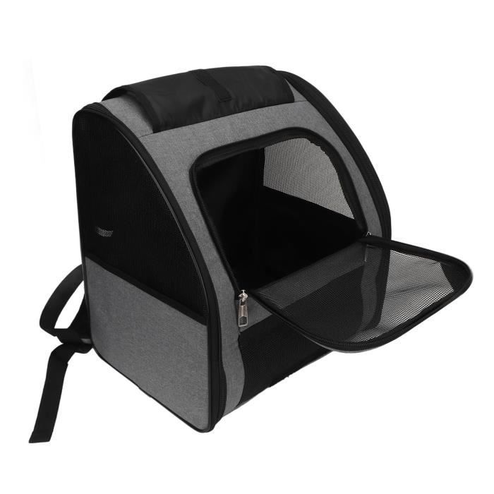 Meilleurs prix pour Transporteur de sac à dos pour chat Cat Backpack Carrier Portable Respirable animalerie sac Gris S (dans les 5 kg/11,0 lb)