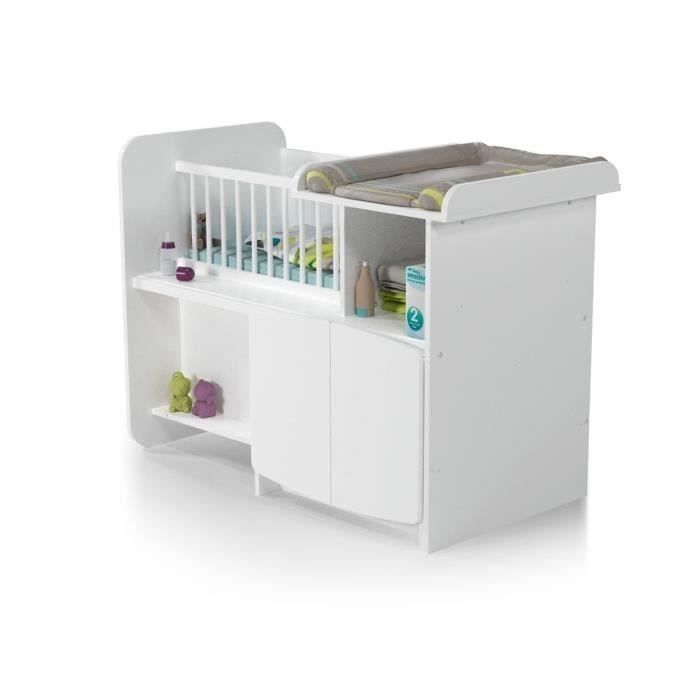 At4 Lit Bebe Evolutif Blanc 3 En 1 Du Berceau Au Lit Junior Cdiscount Puericulture Eveil Bebe