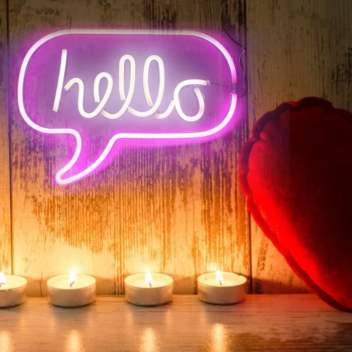 Lettres Led Neon Lumiere Tenture Murale Signe Pour Bar Chambre