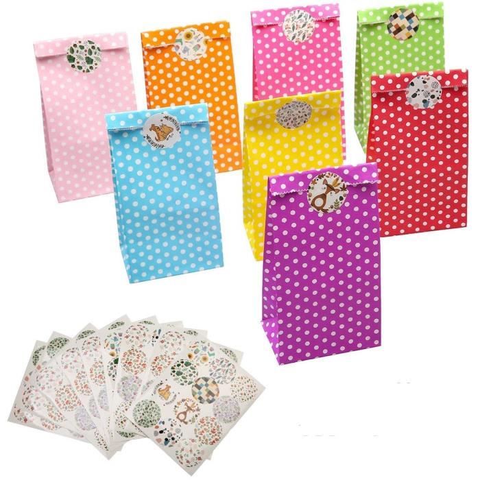 Pochette cadeau top kraft couleur