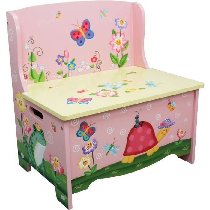 Banc De Rangement En Bois Coffre A Jouets Enfant Fille Fantasy Fields Td 11644a Achat Vente Coffre A Jouets 0812401016012 Cdiscount