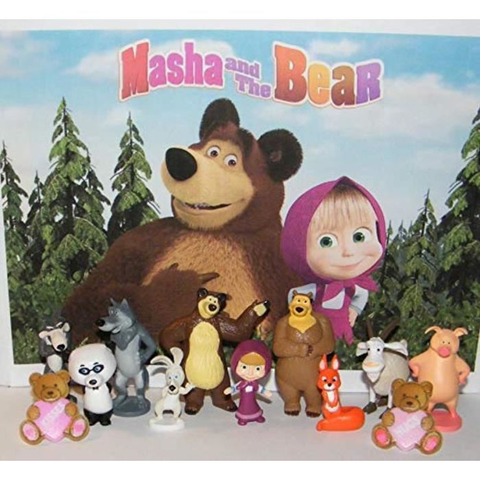 Figurine Miniature I20FC masha and the bear deluxe figure set of