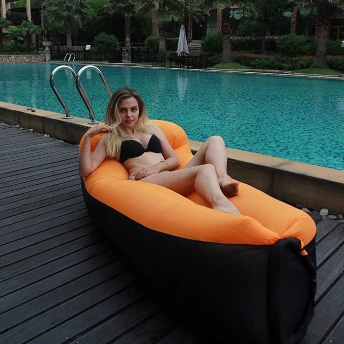 Canapé Paresseux D'Air Canapé Chaise Longue Gonflable Avec Sac Transport, Flotteur Flotteur Canapé Paresseux D'Air Canapé Chaise Longue Gonflable Avec Sac Transport, Flotteur Flotteur