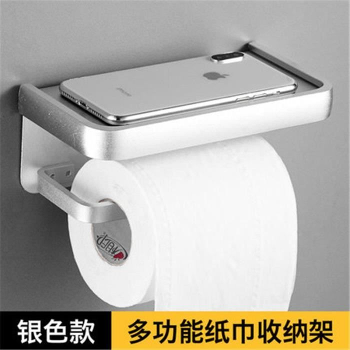 Porte Papier Toilette,HOtissue-Boîte porte-mouchoirs gris odor,support de  papier toilette,rouleau de papier - B03[C773191]