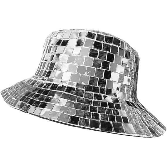 Disco Bucket Hat Chapeaux de fête Verre léger et élégant, Casquettes de  plage polyvalentes, Chapeau de pêcheur pour les festivals