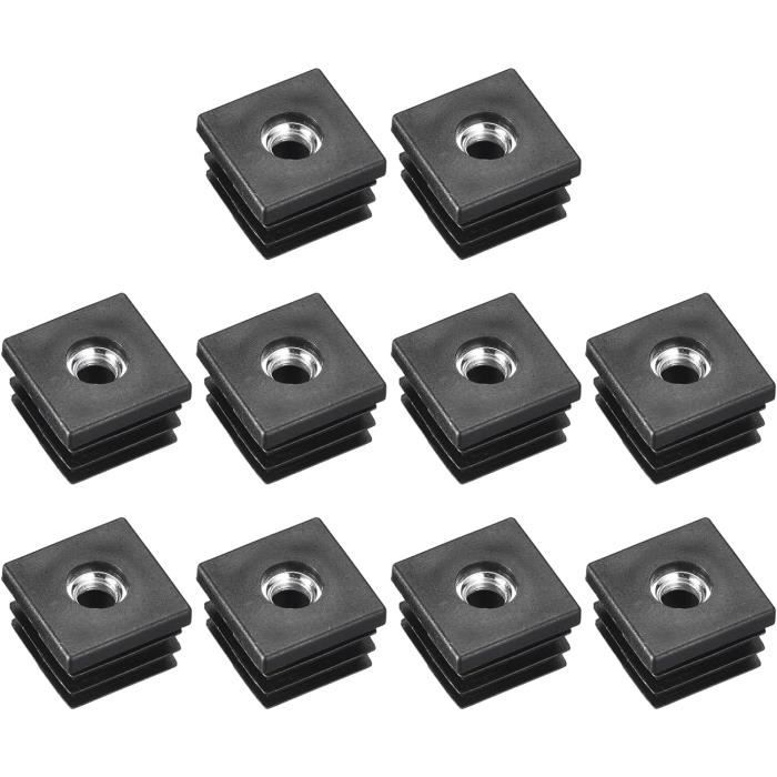 16Pcs Inserts pour Rond Tubes M8 Fil, pour 19mm/0.75 OD Rond Tube, Rond Bouchon