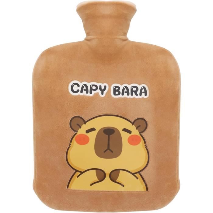 Bouillotte En Peluche Capybara – Grande Capacité, Anti-fuite, Pour Thermothérapie Et Confort à La Maison Ou En Déplacement