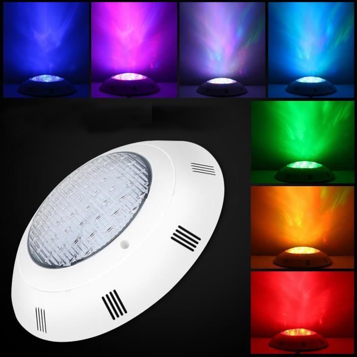 Lampe de Piscine Submersible LED IP68 18W - 7 Couleurs - Télécommande