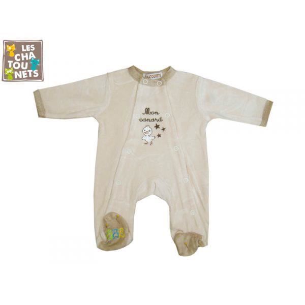 Pyjama Bebe Premature 00 Mois Beige Canard Cdiscount Maison