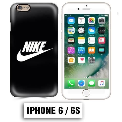 Coque iphone 6 6S logo Nike noir