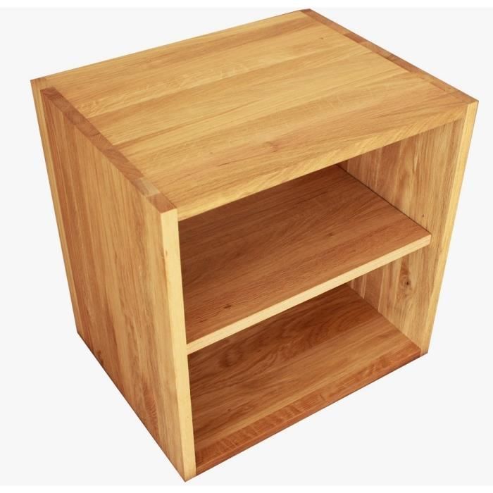 Cube De Rangement En Bois De Chene Massif Huile Achat Vente