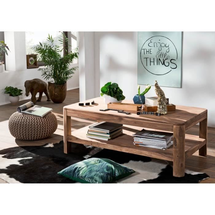 Table basse 120x70cm - Bois massif de palissandre teinté (Smoked cherry) - TORONTO #105 Table basse 120x70cm - Bois massif de palissandre teinté (Smoked cherry) - TORONTO #105