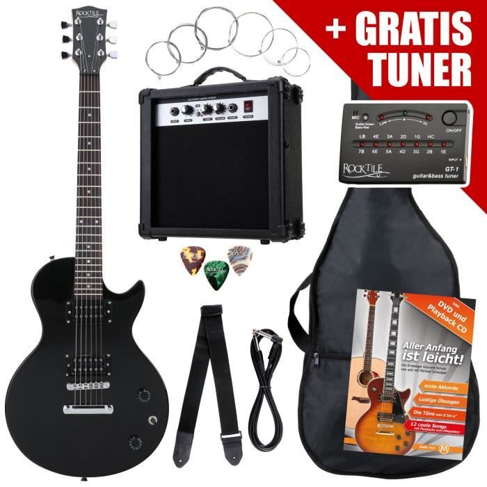 Pack Guitare Électrique Rocktile L-Pack : Tout ce qu'il Vous Faut pour Débuter ou Progresser à Petit Prix (168,30 €)