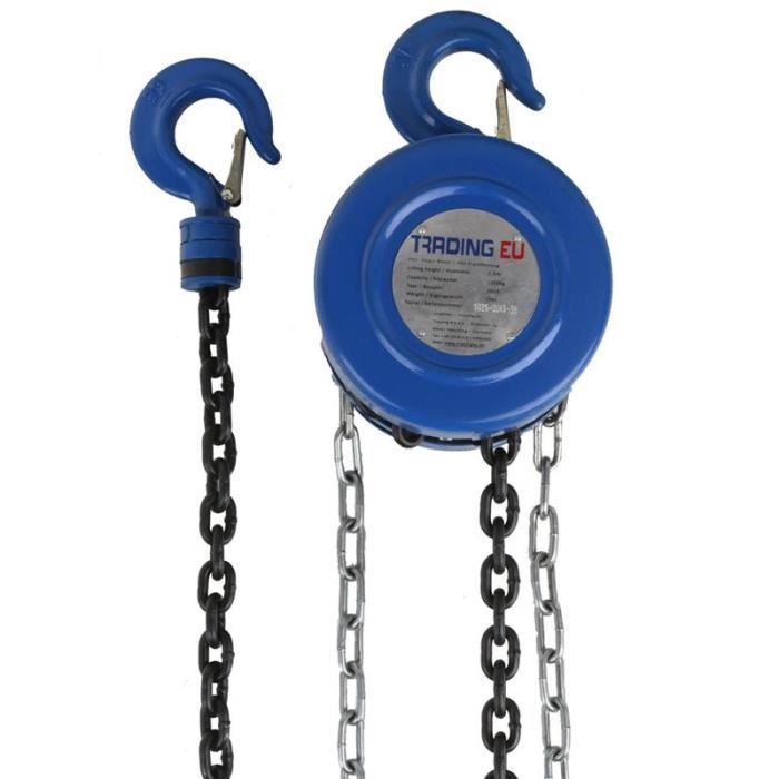 2000 kg 2 T handseilzug TREUIL POULIE PALAN Câble Treuil 2 T
