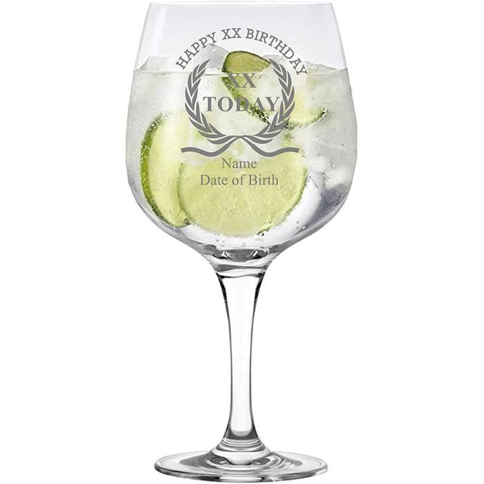 Personnalise Anniversaire Guirlande Copa Gin Verre La Cave Cdiscount