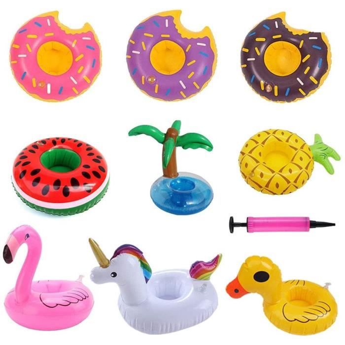 Hileyu 11 Porte-Boissons gonflables Kit,10 pièces Porte-Boissons pour Bain à remous Flottant Hileyu 11 Porte-Boissons gonflables Kit,10 pièces Porte-Boissons pour Bain à remous Flottant