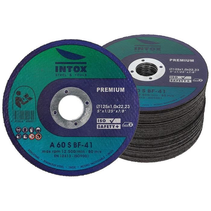 Lot De 25 Disques à Tronçonner 115 Mm Ultra-fins 1,2 Mm - Pour Métal, Acier Inox - Meuleuse D'angle