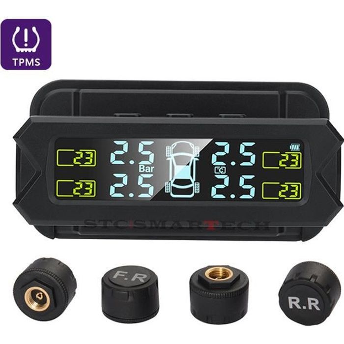 Auto Yet TPMS Système de surveillance de la pression des pneus à énergie  solaire