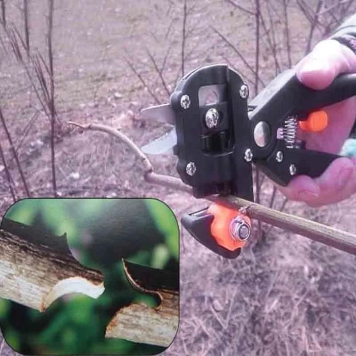 Glarks Sécateur Pro Greffage Jardin - Kit Complet Avec Lames Remplaçables Et Bandes Caoutchouc