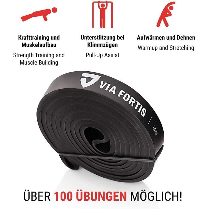 VIA FORTIS Bande lastique Musculation avec Instructions d
