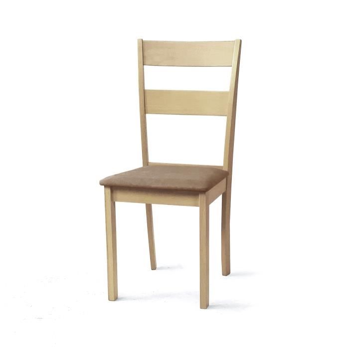 Lot de 2 Chaises - Dallas - Venprodin - Merisier